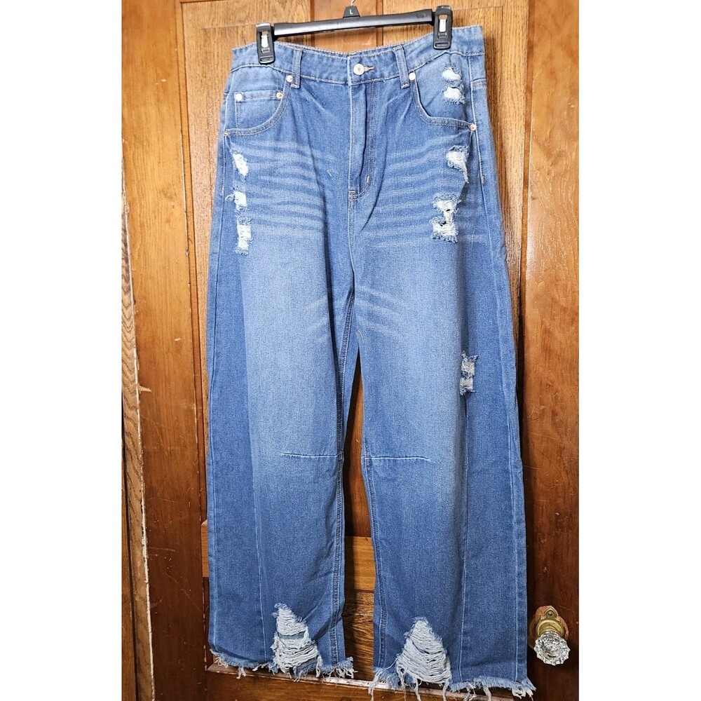 Cicy Bell‎ Women's High Waisted Flare Blue Jeans Stretch Bell Bottom 12 NWT